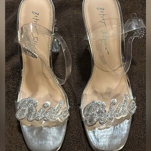 Betsy Johnson heeled shoe for brides